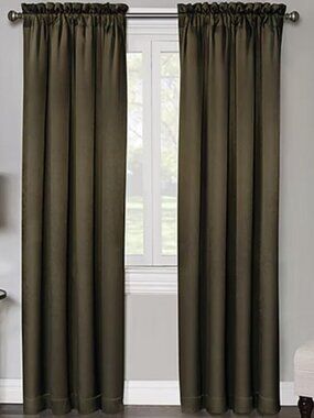 Regency Home Window Panel Light Filtering Rod Pocket Curtain Drape New 50"X84"